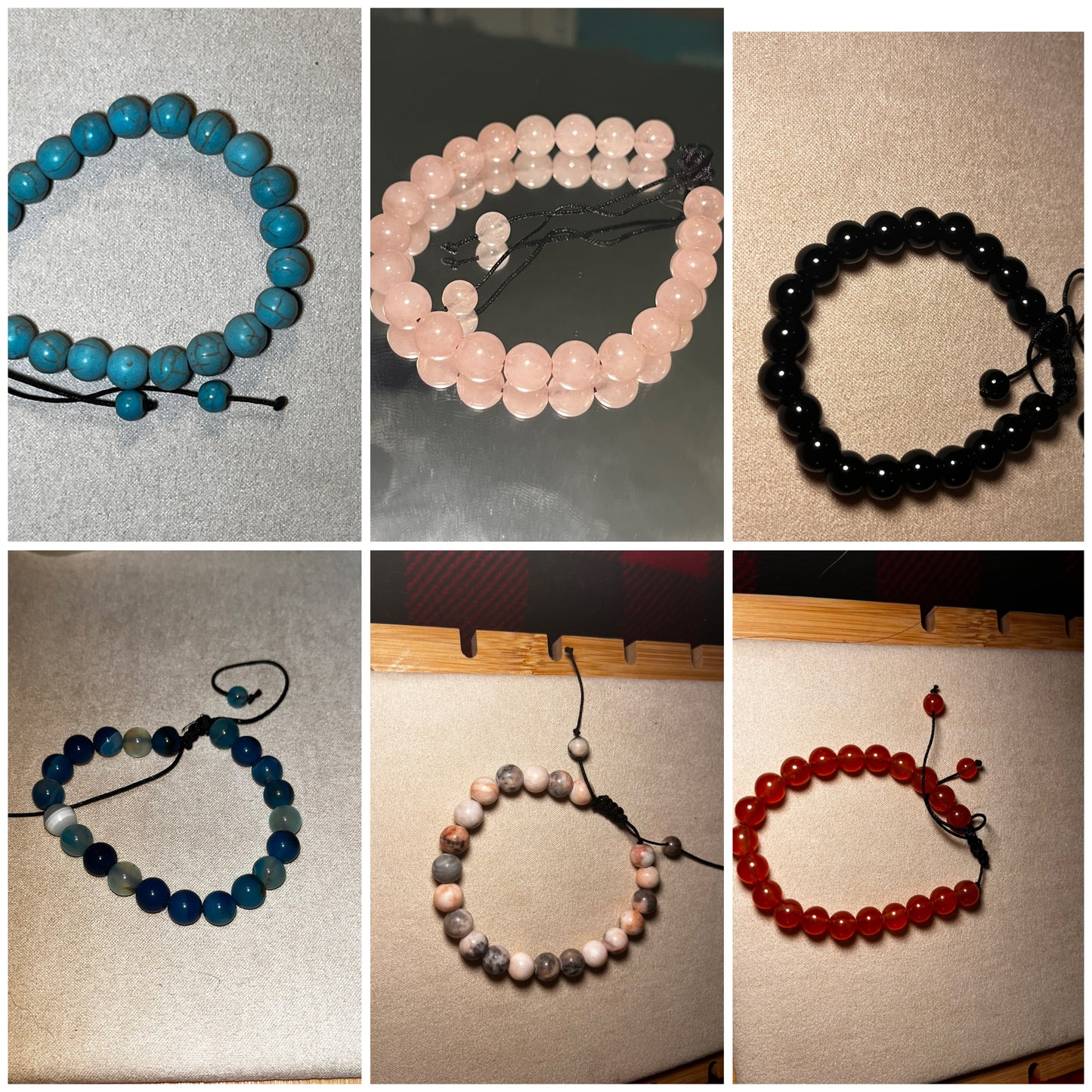 Crystal beaded bracelet