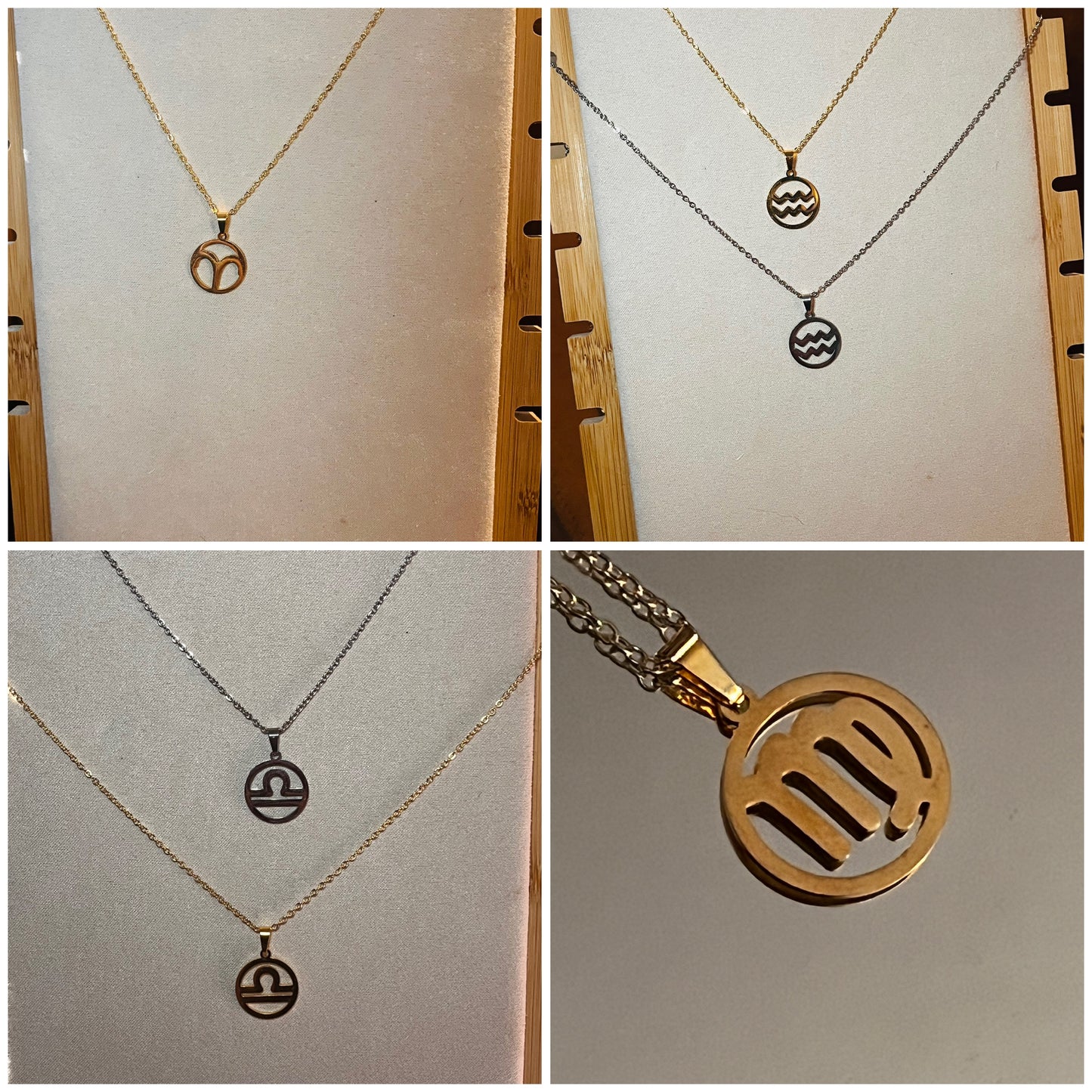 Zodiac sign necklace
