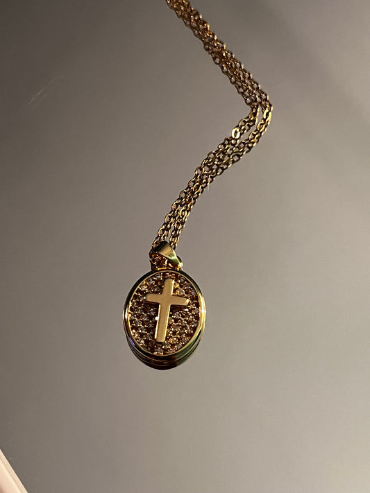Mini gold cross