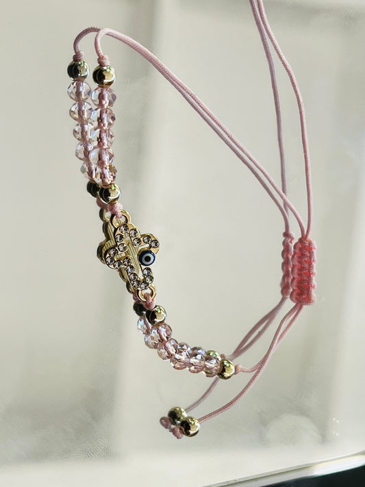 Evil eye/cross  bracelet