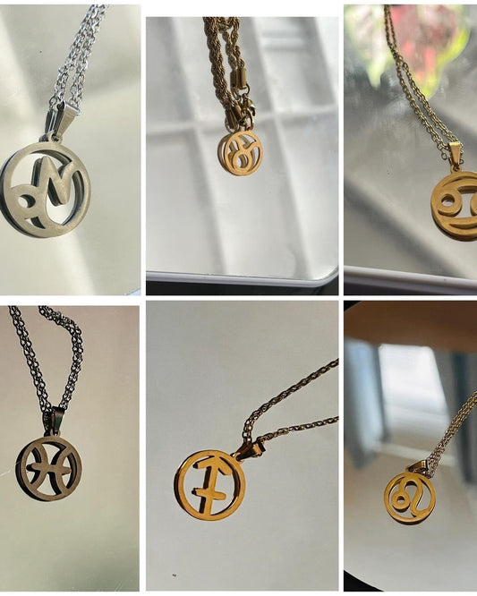 Zodiac sign necklace